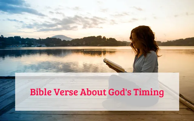 Bible Verse About God's Timing