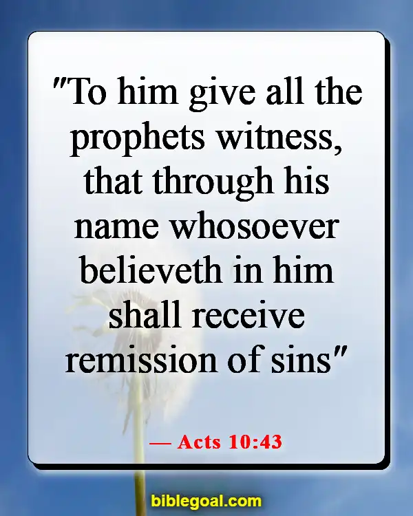 Bible Verses About Believing Without Seeing (Acts 10:43)