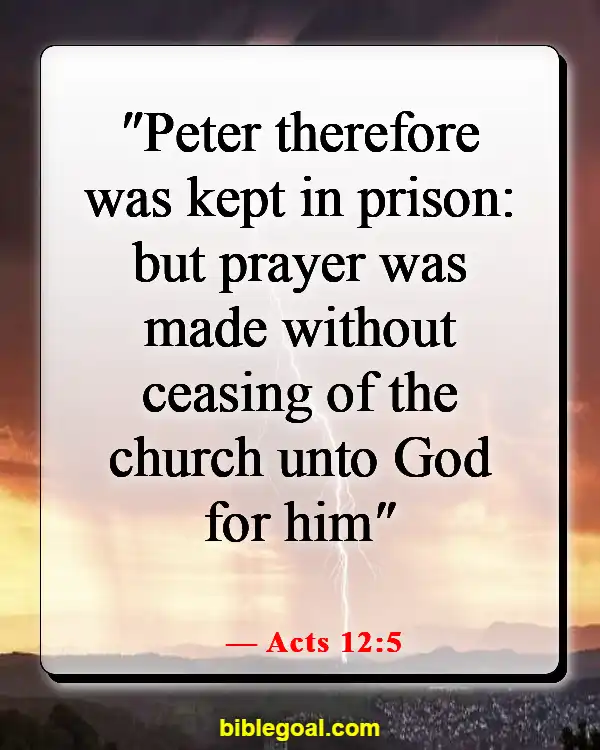 Bible Verses About Prayer Changes Things (Acts 12:5)