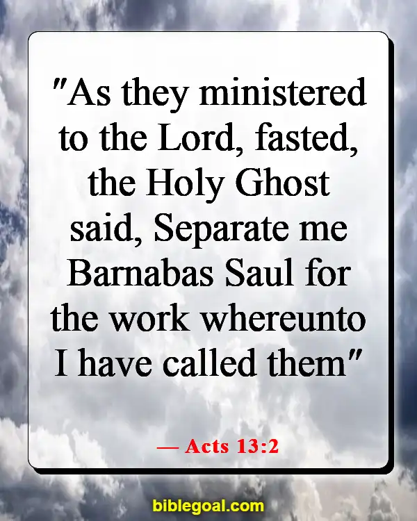 Bible Verses About Guidance In Decision Making (Acts 13:2)