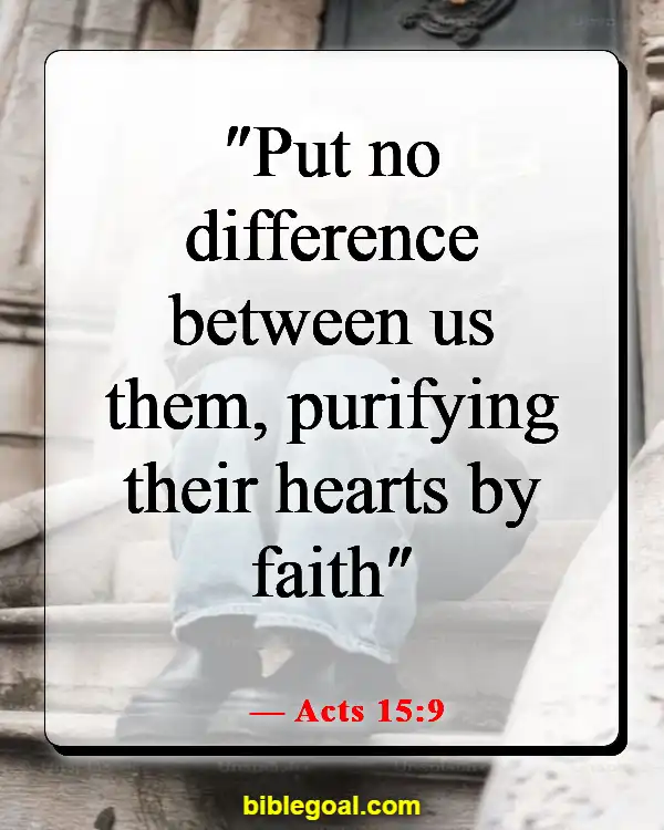 Bible Verses About God Accepting Everyone (Acts 15:9)