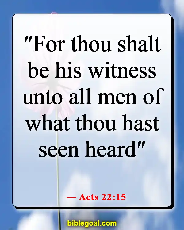 Bible Verses To Pray For Mission Trips (Acts 22:15)