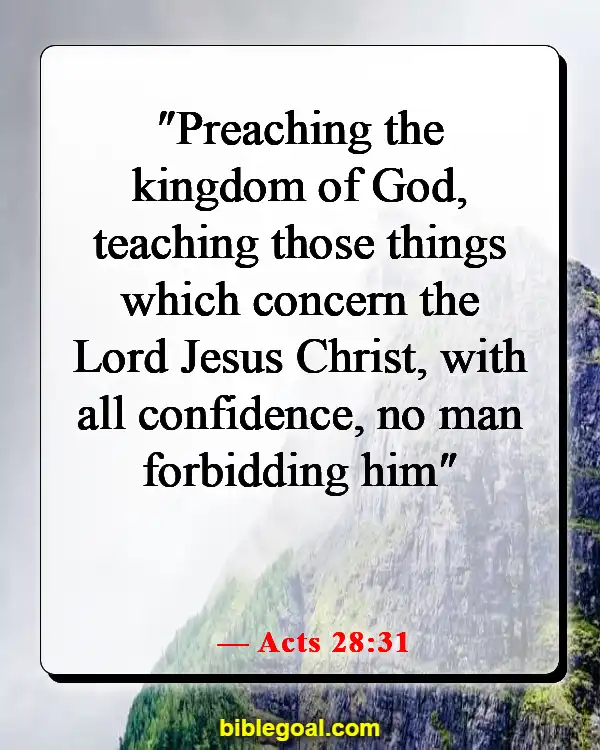 Bible Verses About Building God's Kingdom (Acts 28:31)