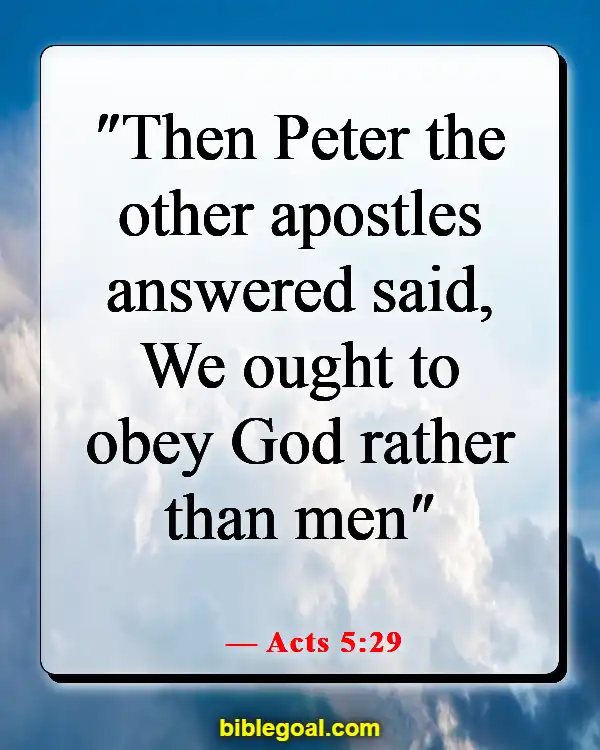 Bible Verses About Standing Up For What's Right (Acts 5:29)