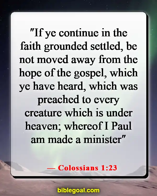 Bible Verses About God Accepting Everyone (Colossians 1:23)