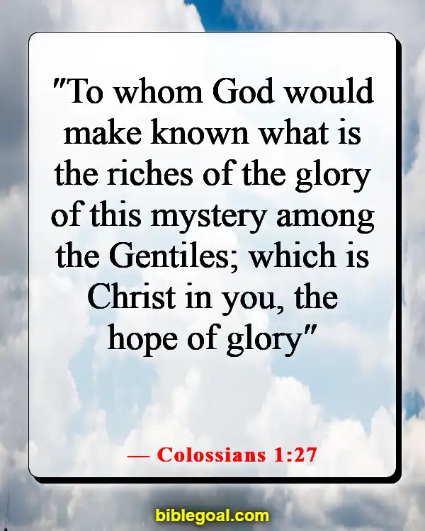 Bible Verse About Hope For The Future (Colossians 1:27)