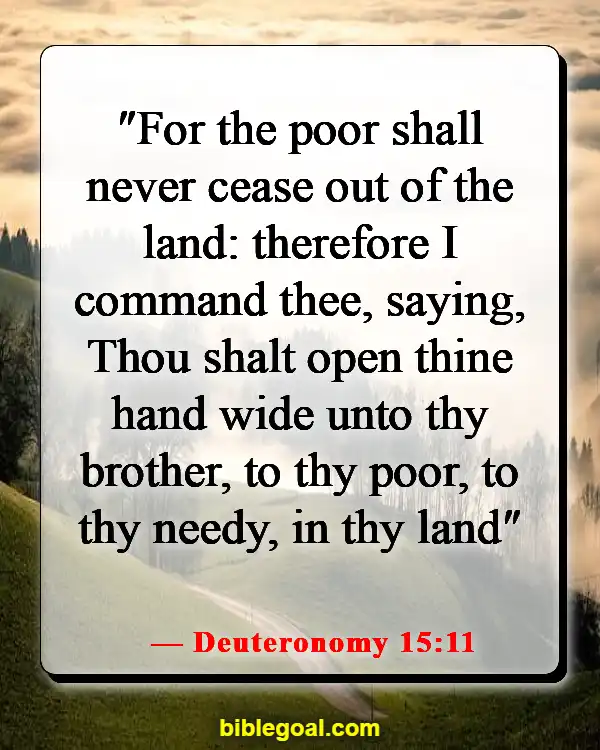 Bible Verses About Being A Blessing To Others (Deuteronomy 15:11)