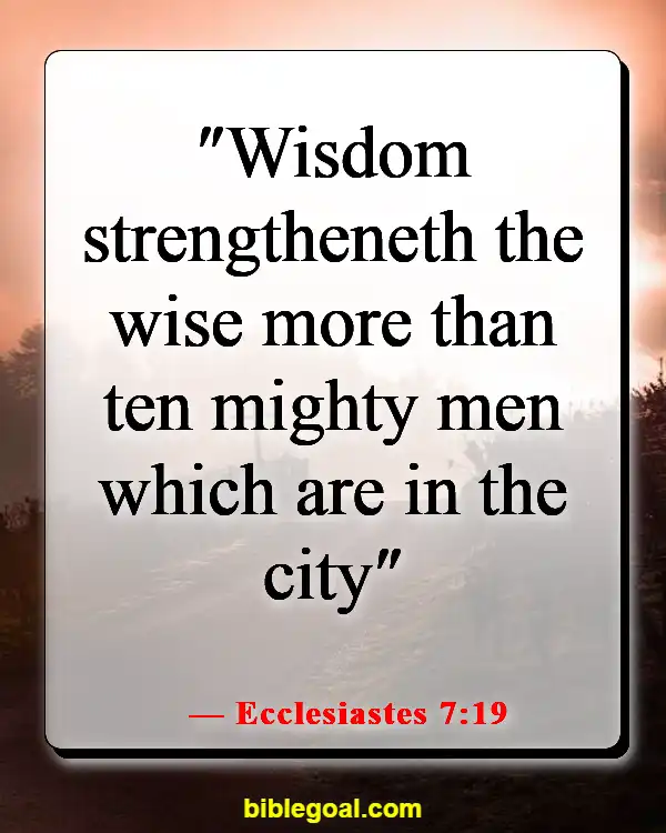 Bible Verses About Wise Woman (Ecclesiastes 7:19)