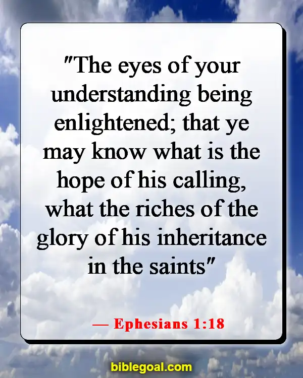 Bible Verse About Hope For The Future (Ephesians 1:18)