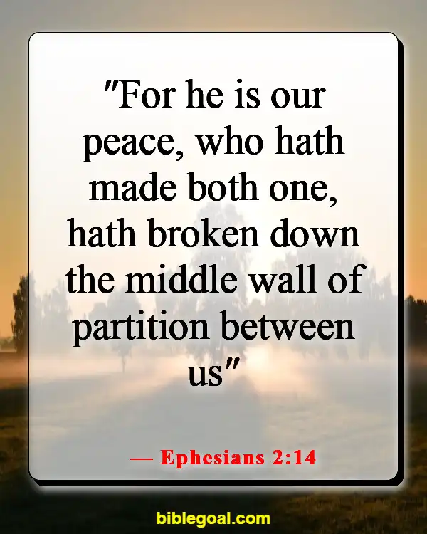 Bible Verses About Peace In The Presence Of God (Ephesians 2:14)