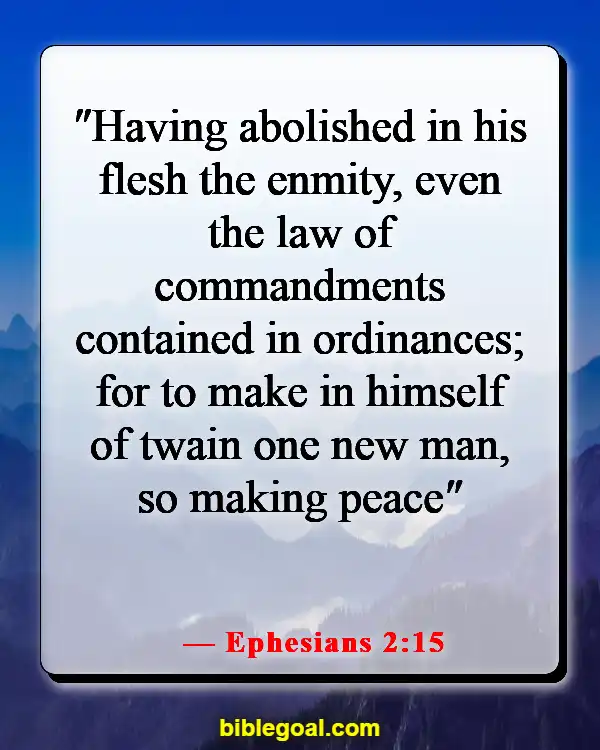 Bible Verses About Abiding By The Law (Ephesians 2:15)