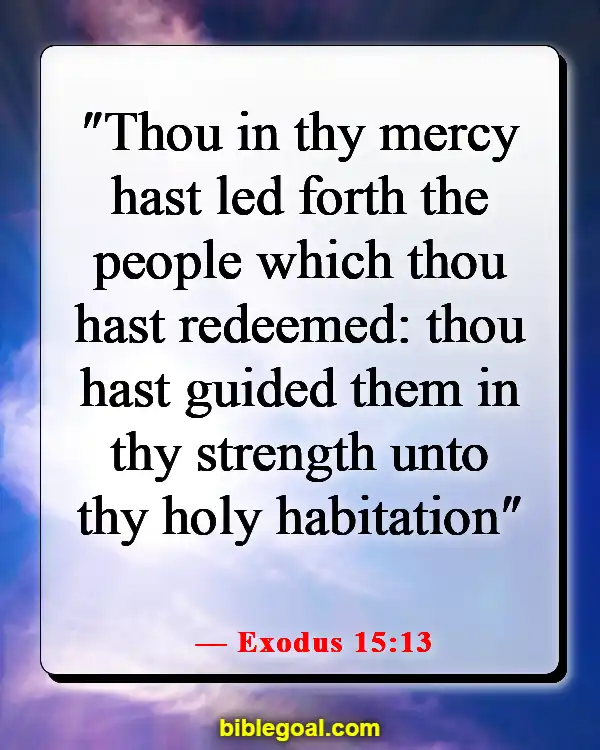 Bible Verses About God Leading Your Path (Exodus 15:13)