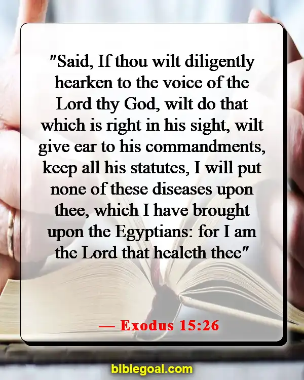 Bible Verses About God Protecting Us From Sickness (Exodus 15:26)