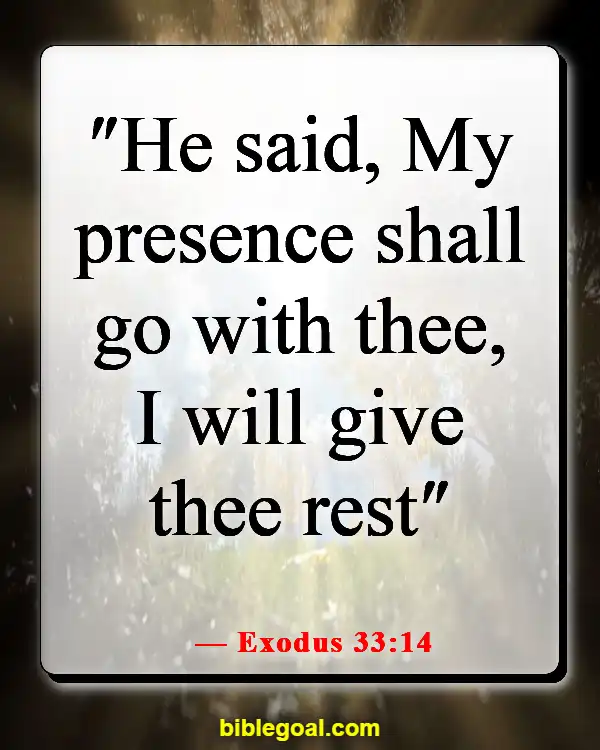 Bible Verses About Feeling The Presence Of God (Exodus 33:14)