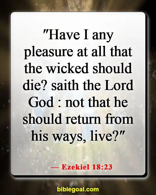 Bible Verses About Warning The Wicked And Sinners (Ezekiel 18:23)