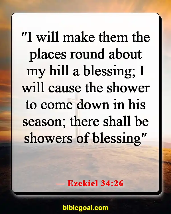 Bible Verse About Abundant Blessings (Ezekiel 34:26)
