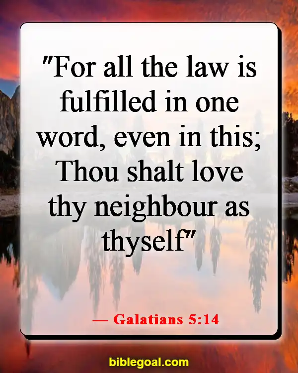 Bible Verses About Seeing The Best In Others (Galatians 5:14)