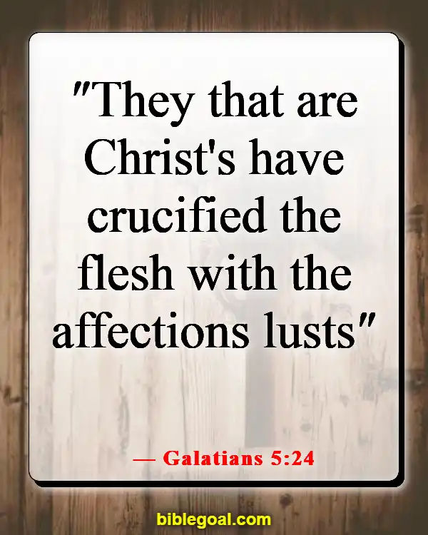 Bible Verses On Hindrances To Spiritual Growth (Galatians 5:24)