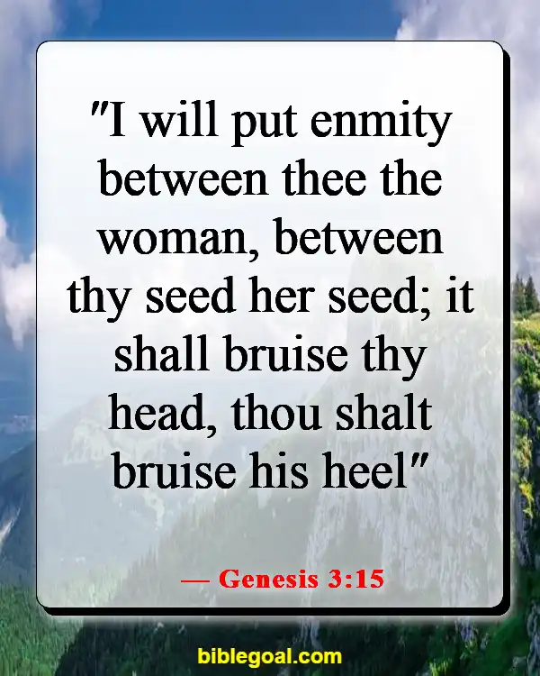Bible Verses About Fighting Spiritual Warfare (Genesis 3:15)
