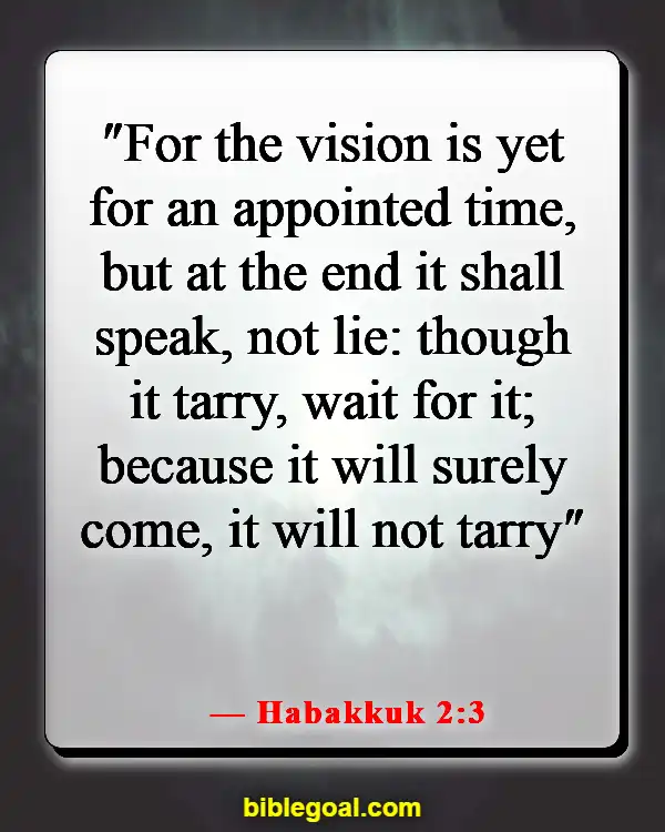 Bible Verse About Waiting For The Right Time (Habakkuk 2:3)