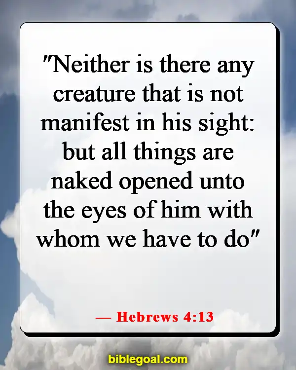 Bible Verses About God Being In Control Of Our Lives (Hebrews 4:13)