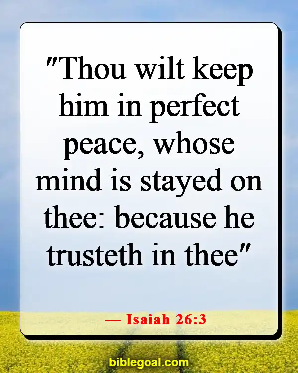 Bible Verse About Hope For The Future (Isaiah 26:3)
