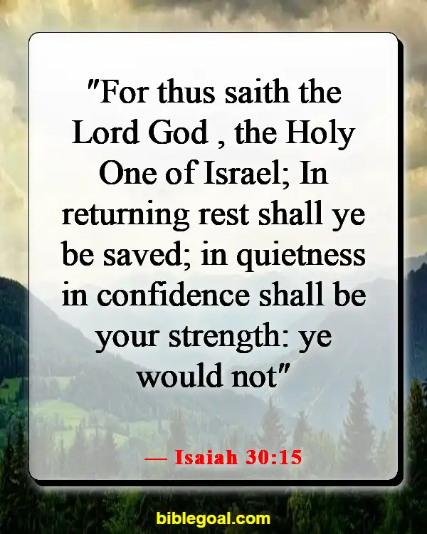 Bible Verses About Fighting Spiritual Warfare (Isaiah 30:15)