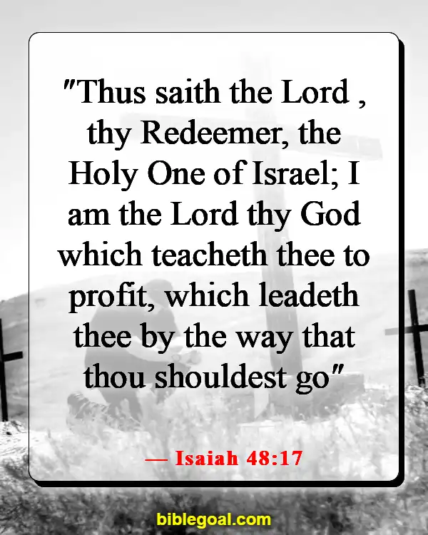 Bible Verses About God Leading Your Path (Isaiah 48:17)