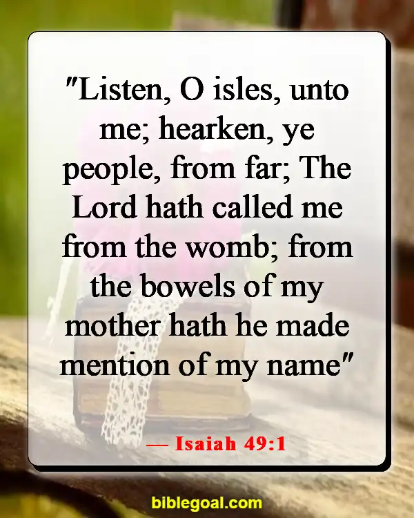 Bible Verses About Destiny (Isaiah 49:1)