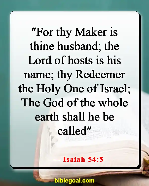 Bible Verses About God Sending You The Right Person (Isaiah 54:5)