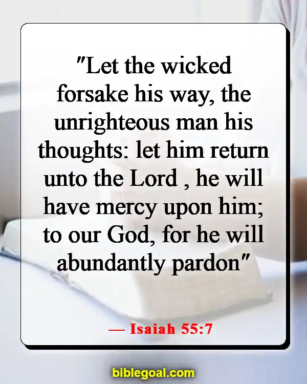 Bible Verses About Sins Being Washed Away (Isaiah 55:7)
