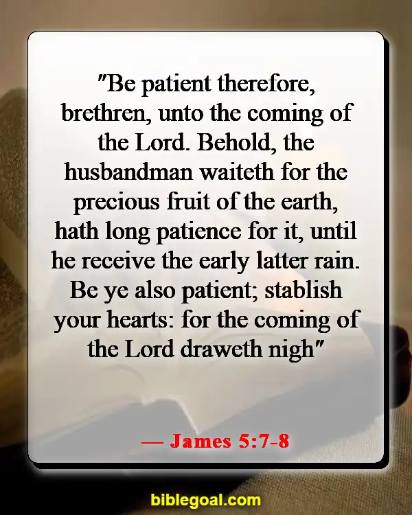Bible Verse About Waiting For The Right Time (James 5:7-8)