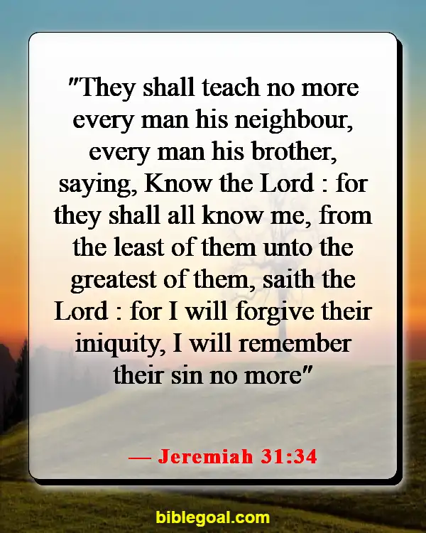 Bible Verses About Sins Being Washed Away (Jeremiah 31:34)