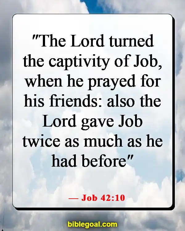 Bible Verses About God Answering Prayers (Job 42:10)