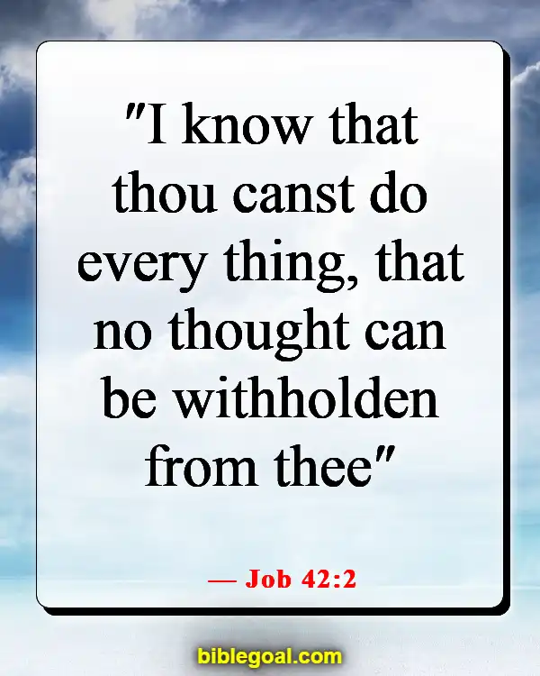 Bible Verses About Destiny (Job 42:2)