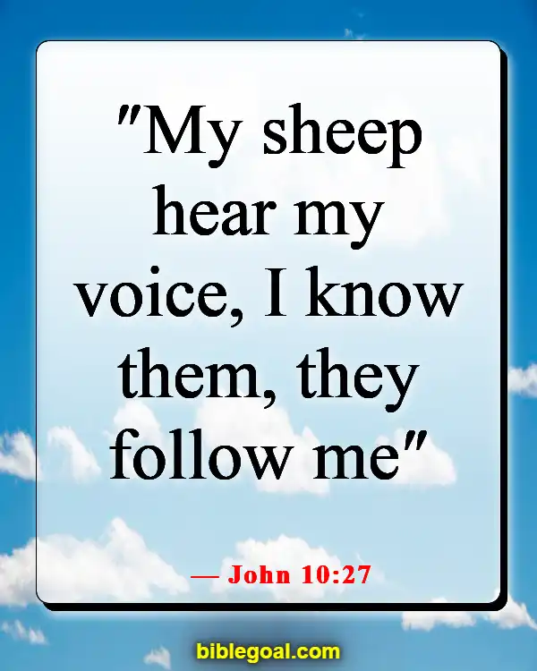 Bible Verse About Intimate Relationship With God (John 10:27)