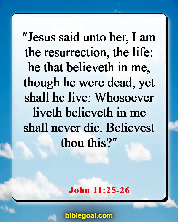 Bible Verses About The Hope Of Heaven (John 11:25-26)