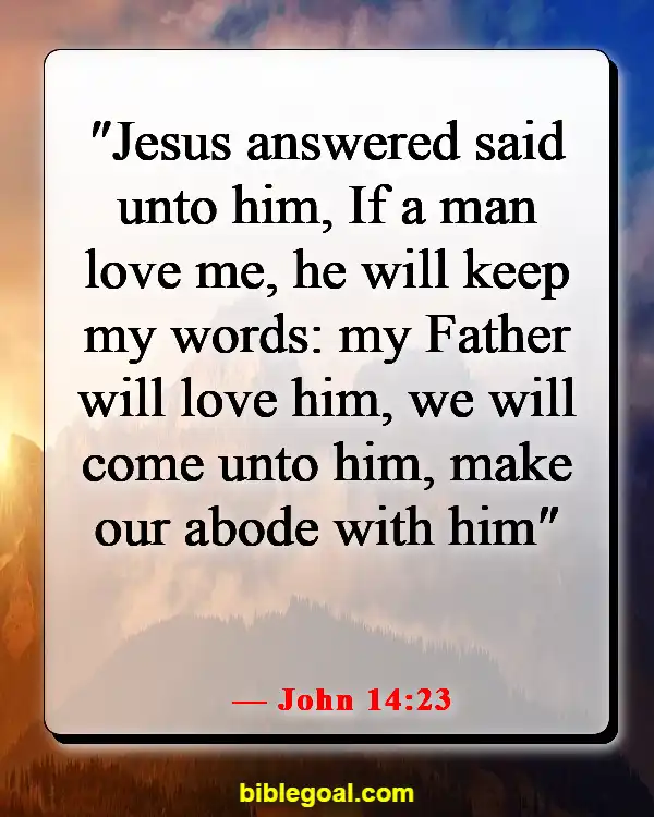 Bible Verse About Intimate Relationship With God (John 14:23)