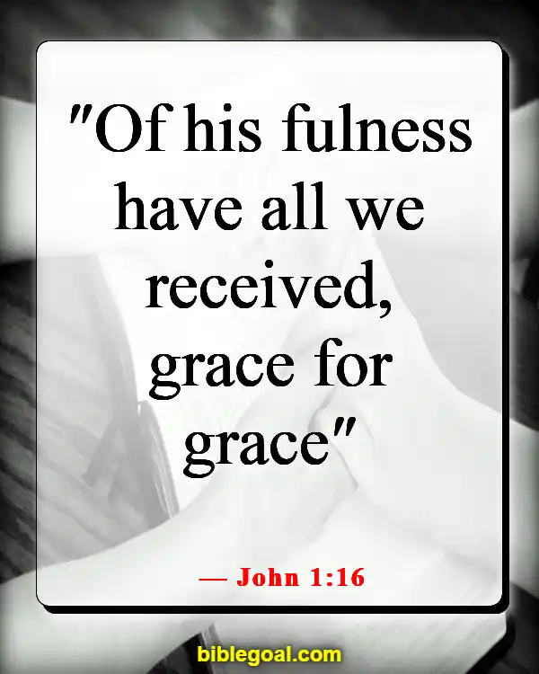 Bible Verse About Abundant Blessings (John 1:16)