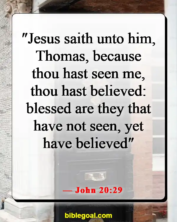 Bible Verses About Believing Without Seeing (John 20:29)