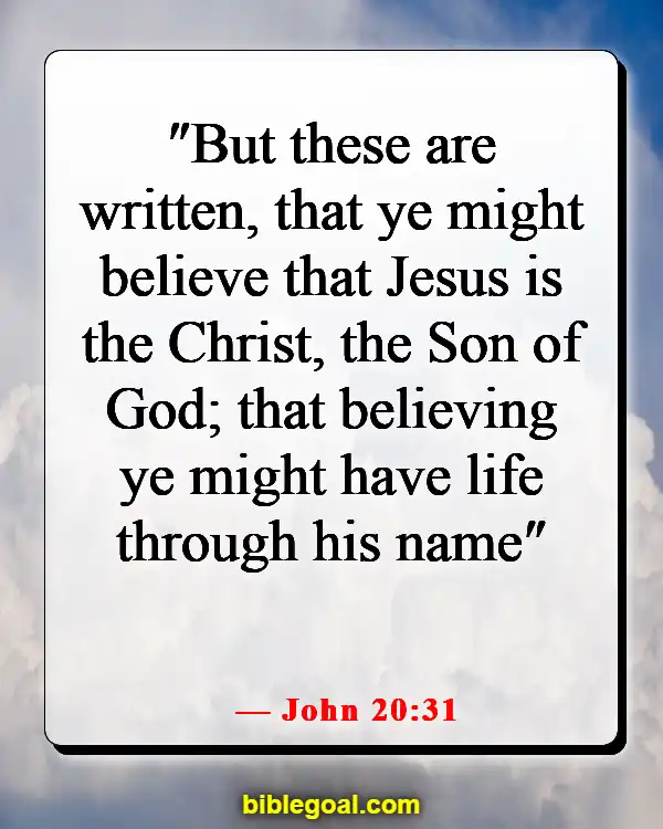 Bible Verses About Believing Without Seeing (John 20:31)