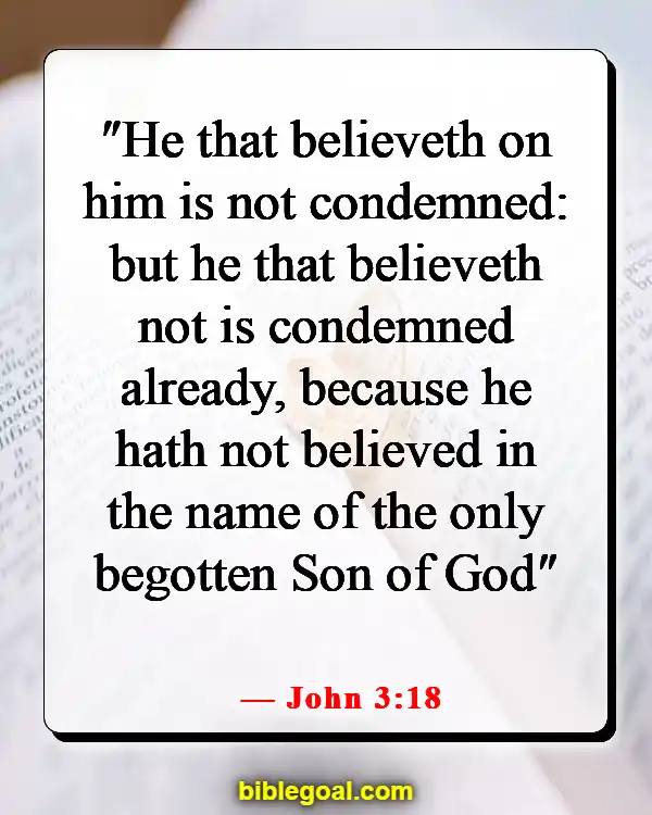 Bible Verses About Believing Without Seeing (John 3:18)