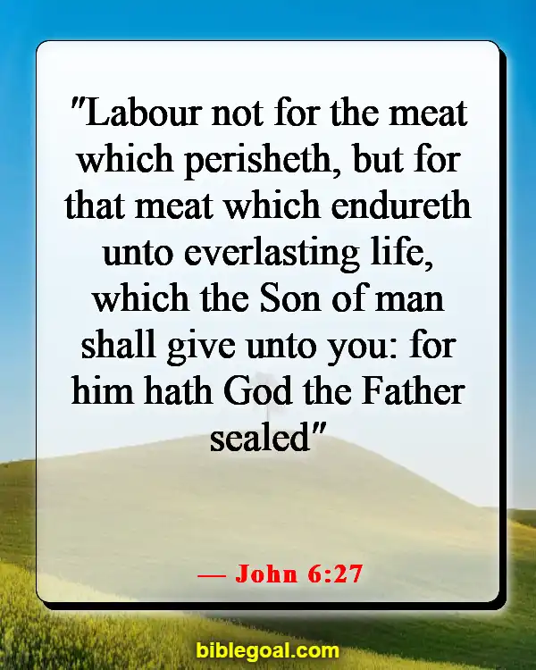 Bible Verses About Food And Fellowship (John 6:27)