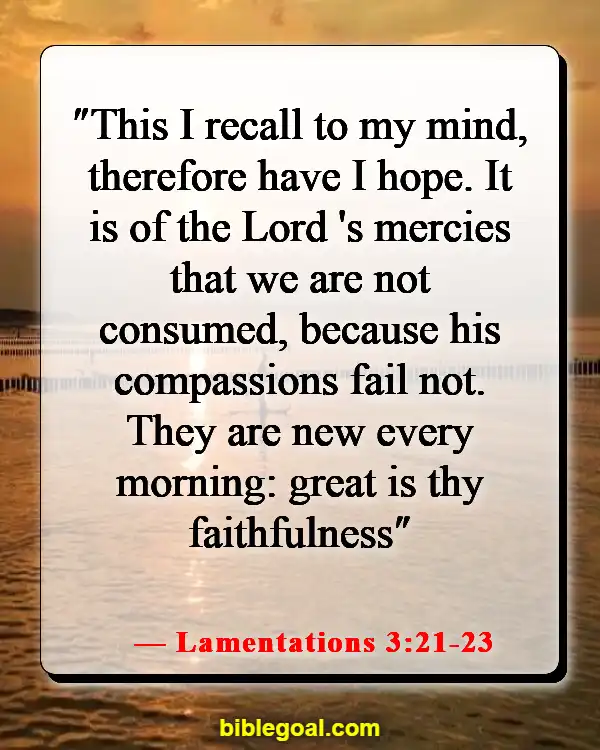 Bible Verse About Hope For The Future (Lamentations 3:21-23)