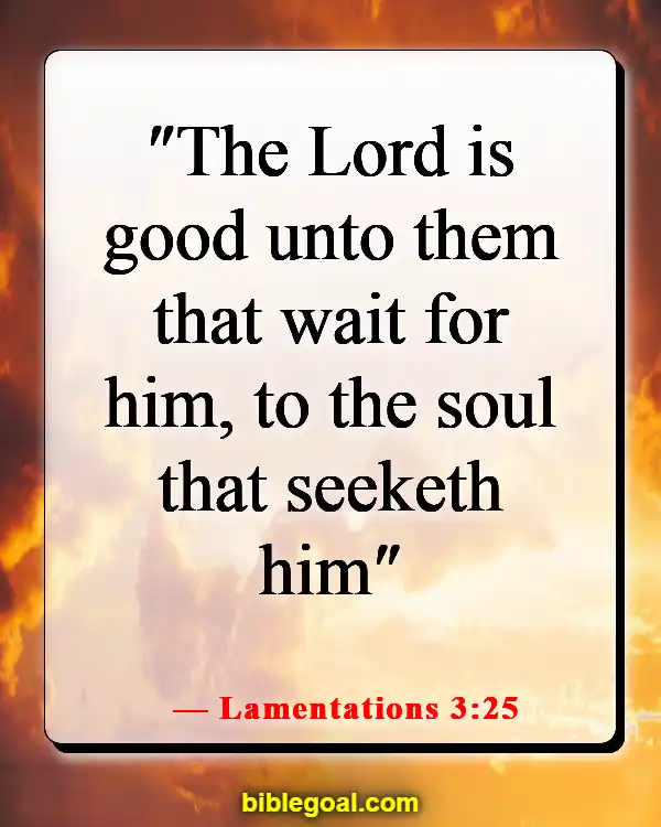 Bible Verses About Waiting For The Right Man (Lamentations 3:25)
