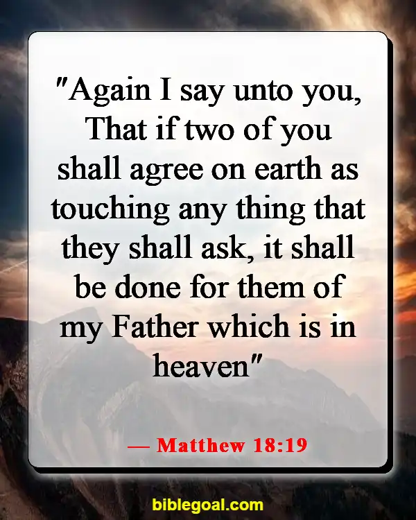 Bible Verses About God Answering Prayers (Matthew 18:19)