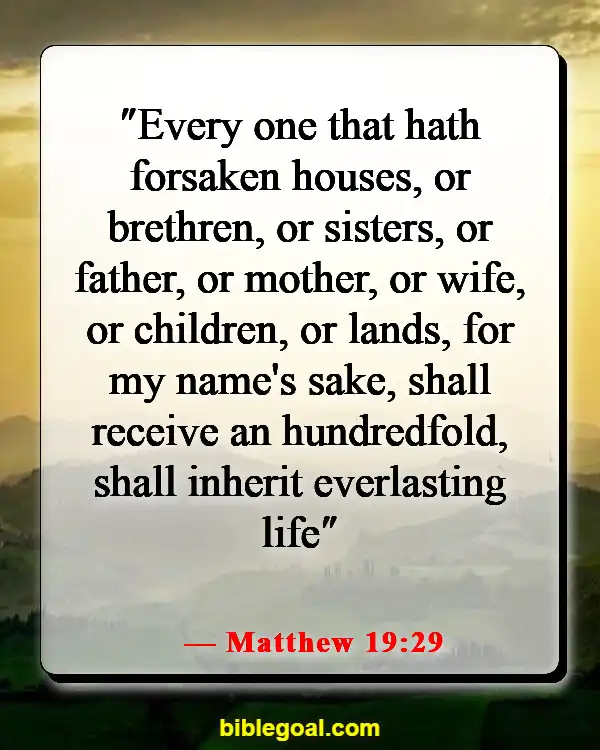 Bible Verse About Abundant Blessings (Matthew 19:29)