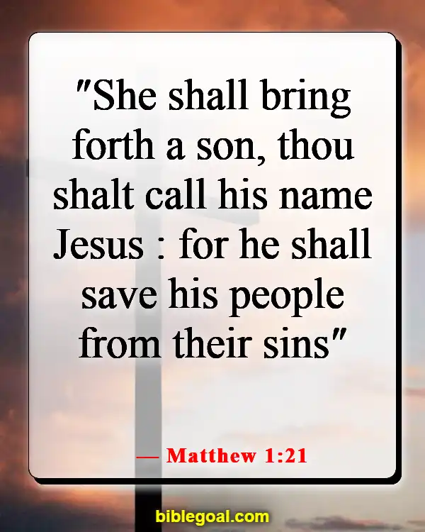 Bible Verses About Salvation Through Christ Alone (Matthew 1:21)