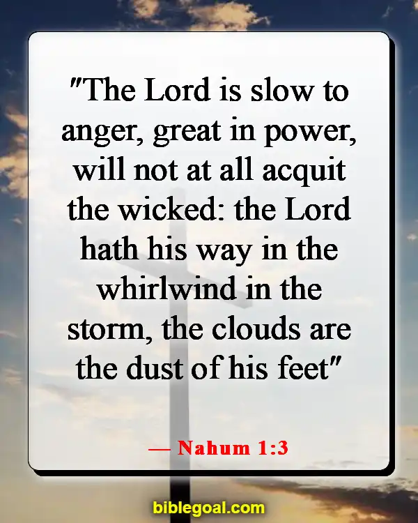 Bible Verses About The Wicked Being Punished (Nahum 1:3)