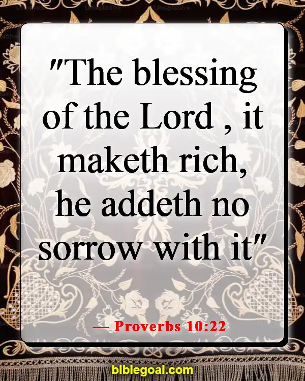 Bible Verse About Abundant Blessings (Proverbs 10:22)